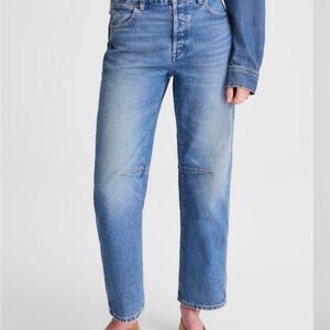 Madewell perfect barrel straight Jean